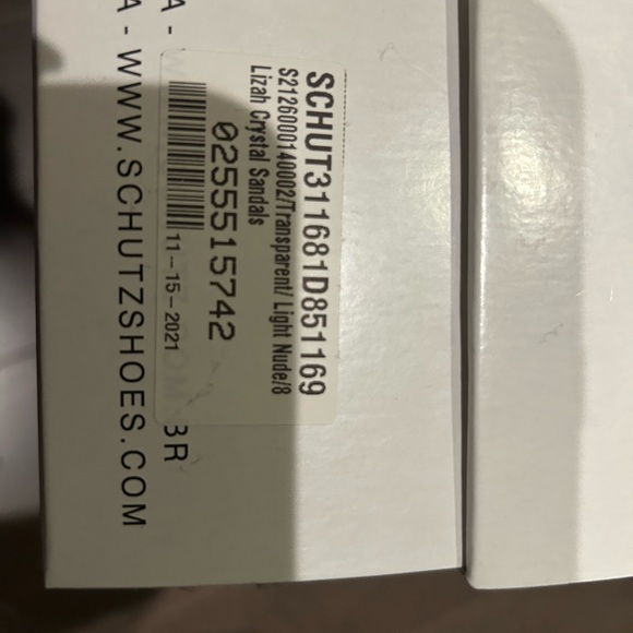 Women’s size 8 Schutz transparent and crystal block heel sandals - Picture 9 of 9